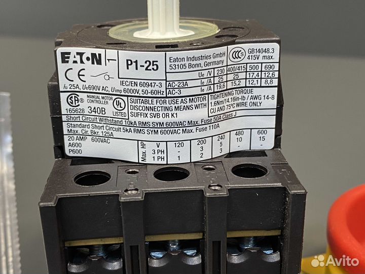 Eaton moeller P1-25 EA SVB новый, 3 шт