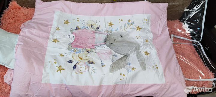 Бортики,одеялко,подушечка