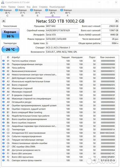 SSD netac SA500 NT01SA500-1T0-S3X 1тб