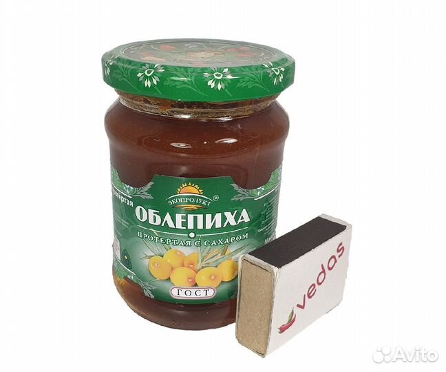 Облепиха протертая с сахаром «Экопродукт», 320г
