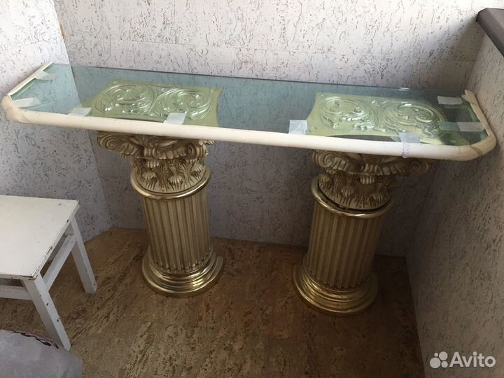 Стекло на колоннах бу