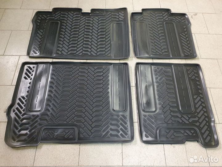 Коврики в салон Hyundai H-1 (2018-н.в.) 2 и 3 ряды