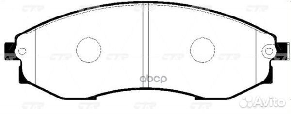 Колодки тормозные дисковые GK0559 CTR