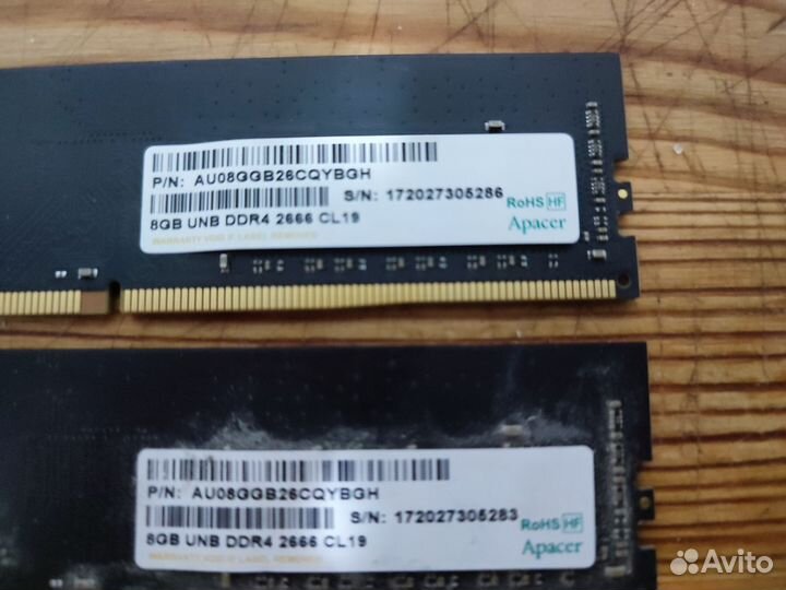 Оперативная память ddr4 dimm 16gb 2x8 2666