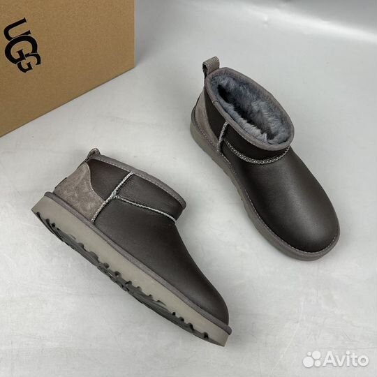 Ugg Classic Ultra Mini Metallic Grey