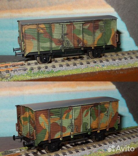 Модель вагон 1/87 камуфляж