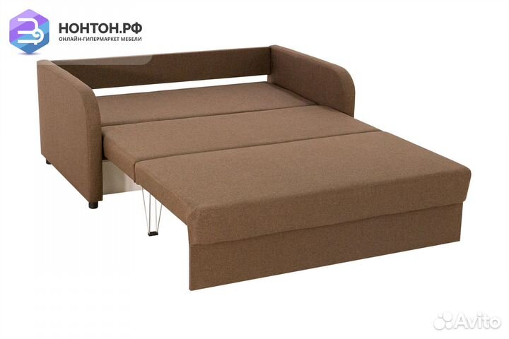 Диван еврокнижка Алекс 2 коричневый