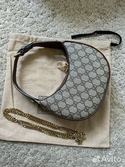 Gucci сумка Ophidia half moon оригинал