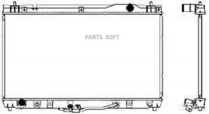 Радиатор охлаждения Тойота Камри 3,0 2001