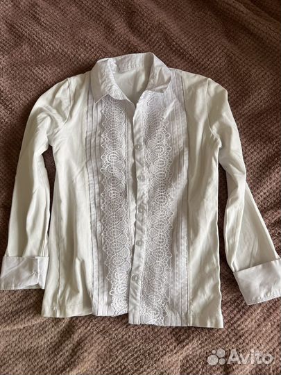 Блузка школьная, рост 134