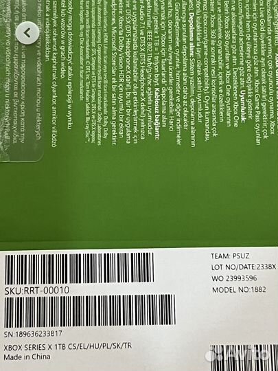 Новая приставка Xbox series X 1tb