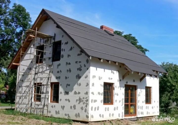 Пенопласт фасадный / Утеплитель мокрый фасад