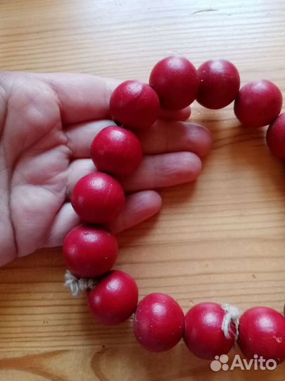 Советские деревянные бусы. Винтажные бусы