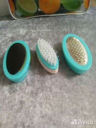 Щётка, пемза, тёрка, мелкая и мелкая шкурка