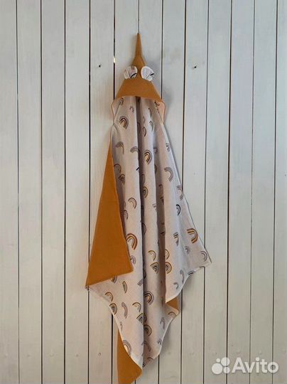 Детское полотенце-уголок из муслина