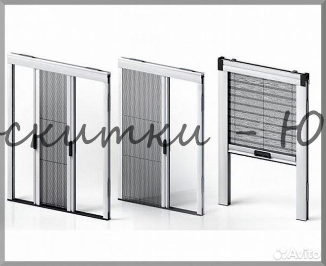 Москитная сетка Плиссе по индивидуальным размерам