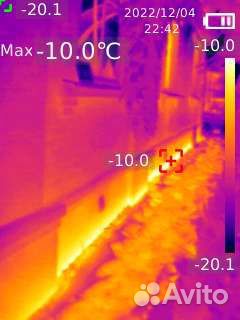 Обследование тепловизором, поиск теплопотерь безнл