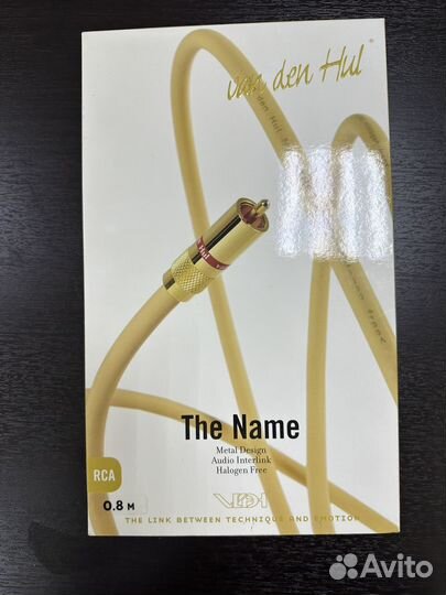 Кабель межблочный Van Den Hul The Name RCA 0.8m