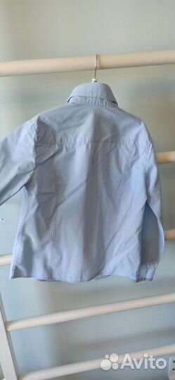Рубашка на мальчика, голубая, рост 128