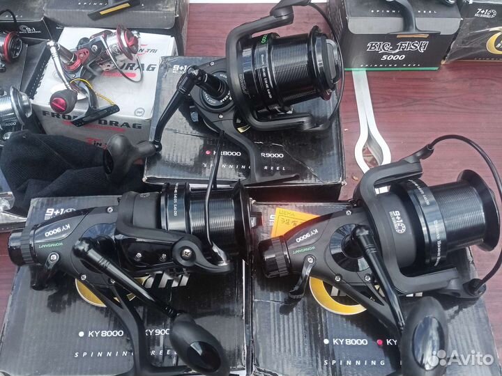 Катушки силовые карповые 5000- 9000 новые
