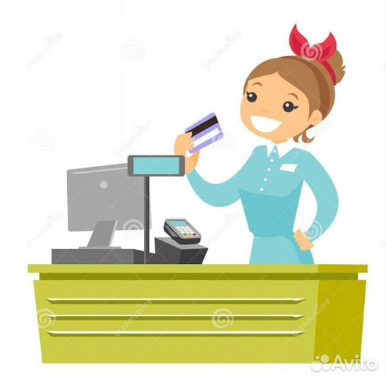 Продавец в продуктовый магазин