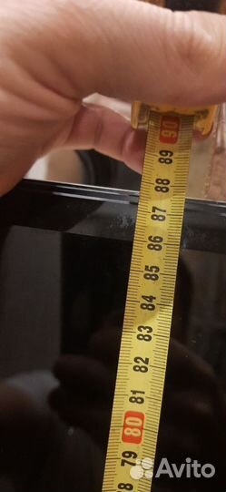 Черное стекло 870x455x2мм