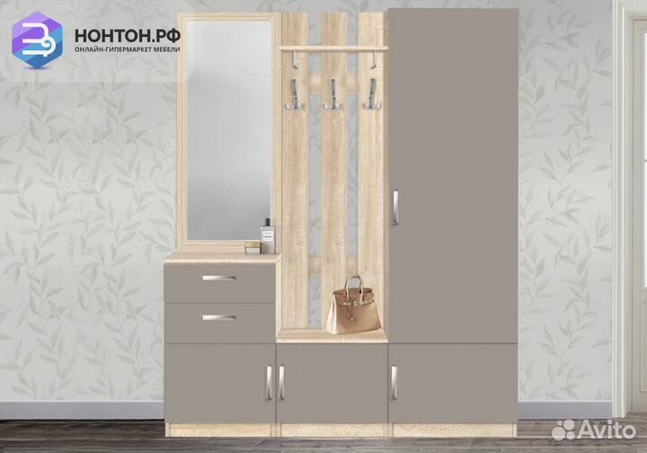 Прихожая Сонома №3 дуб сонома / капучино