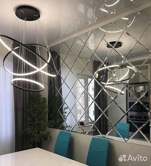 Зеркальная плитка соты