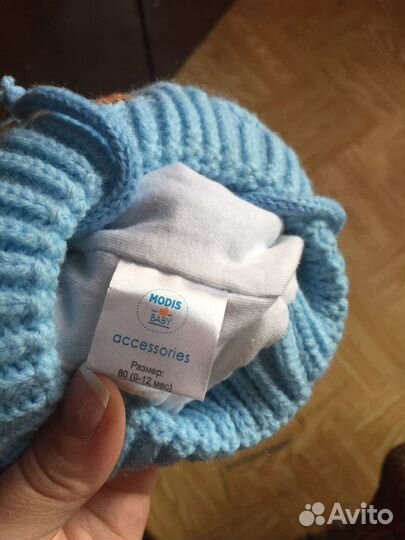 Тёплая детская шапочка