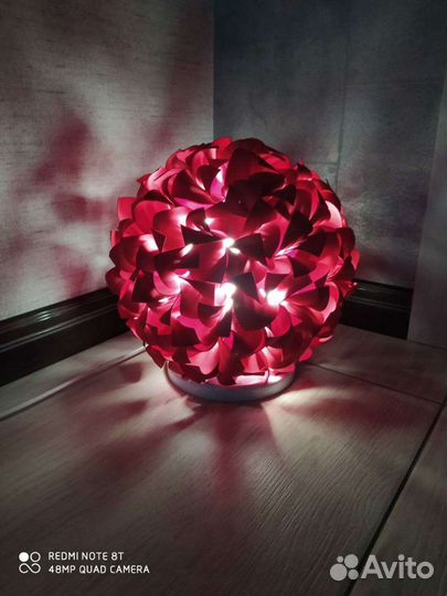 Светильник,Гортензия 