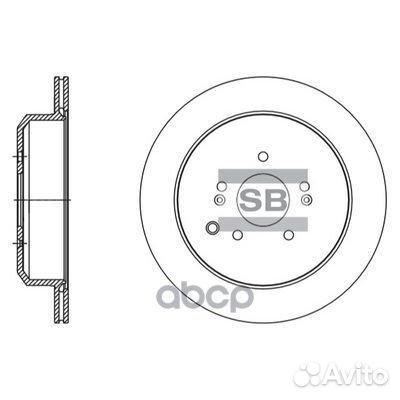 Диск тормозной (58411-3j500) зад Sangsin ND8022