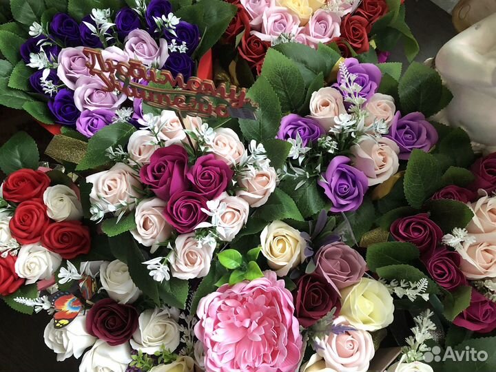Букет цветов из мыла
