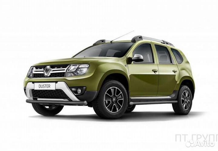 Защита переднего бампера одинарная Renault duster