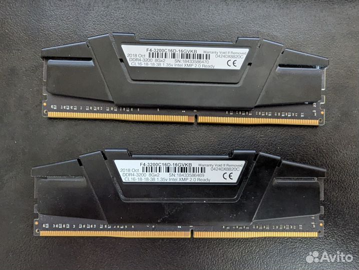 G.Skill ripjaws V DDR4 16gb 3200XMP