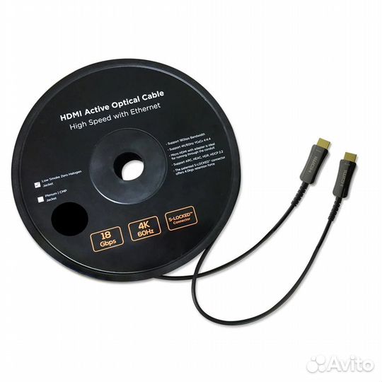 Активный оптический кабель hdmi ver. 2.0 50 метров