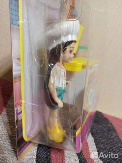 Кукла Челси (сестренка Барби) повар с пиццей