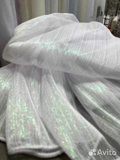 Тюль с люрексом