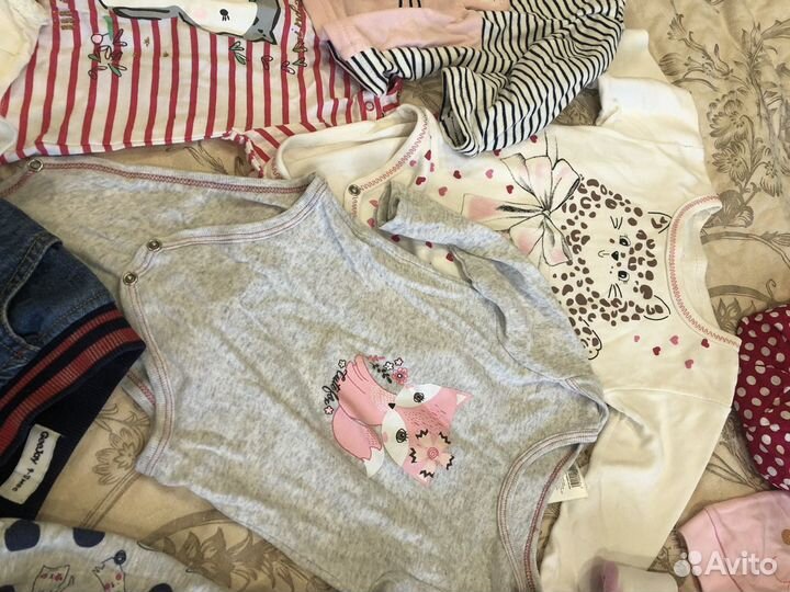 Одежда для девочки 74 80 пакетом