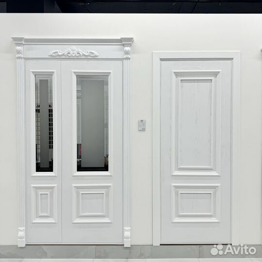 Двери межкомнатные белые o-6776