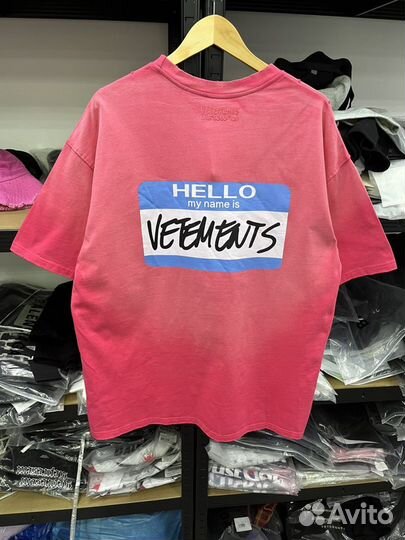 Футболка vetements оверсайз унисекс (хит 2024)