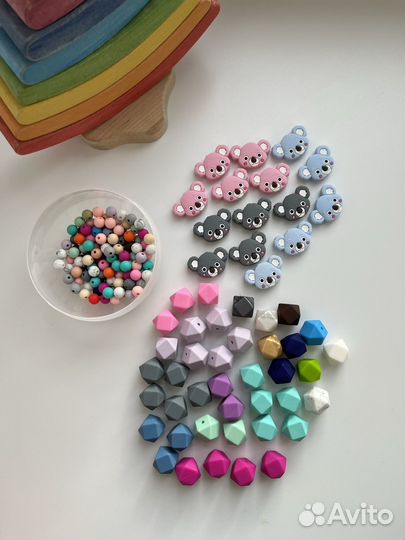 Силиконовые грызунки, бусины, аксессуары