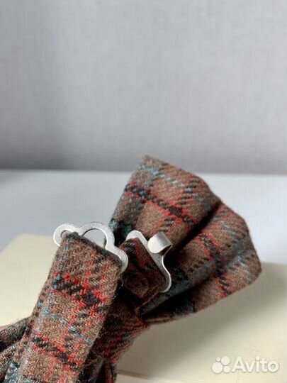 Бабочка мужская Буква Ж в клетку подарок мужчине