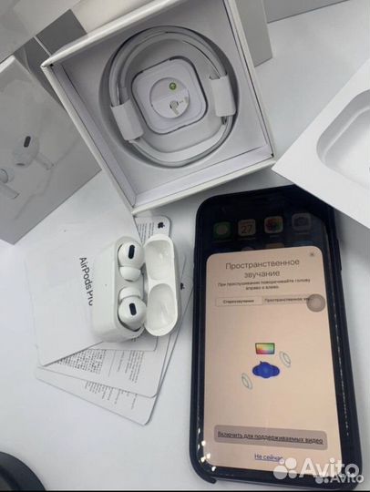 Airpods 2 поколение (гарантия + чехол)