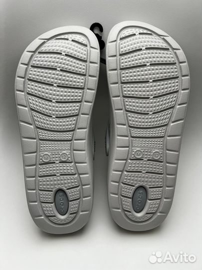 Crocs новые сабо Literide Smoke Pearl White М12/45