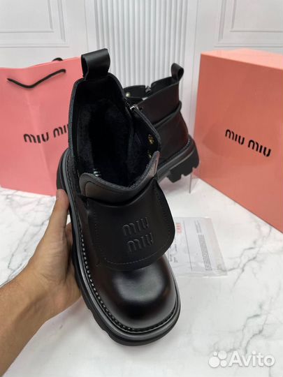 Ботинки зимние женские miu miu