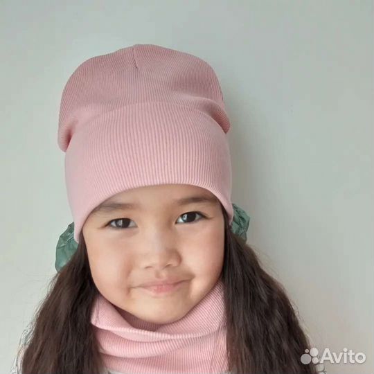 Комплект шапка и снуд