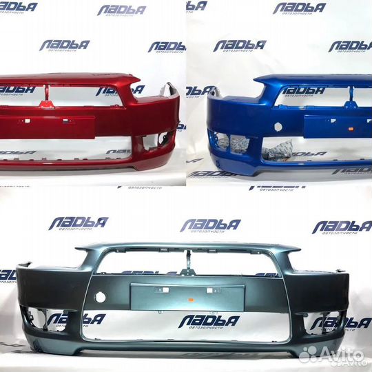 Бампер новый в любой цвет для Mitsubishi lancer 10
