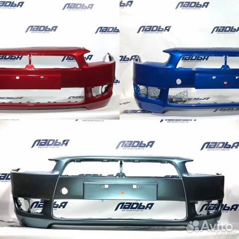 Бампер новый в любой цвет для Mitsubishi lancer 10