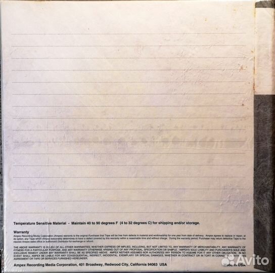 Студийная мастер лента ampex 457 Grand Master