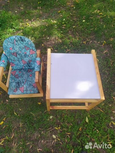 Детский стульчик и столик